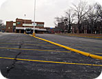 Commerce Bank parking lot on S. Grand